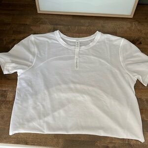 White Lululemon Sculpt Tee